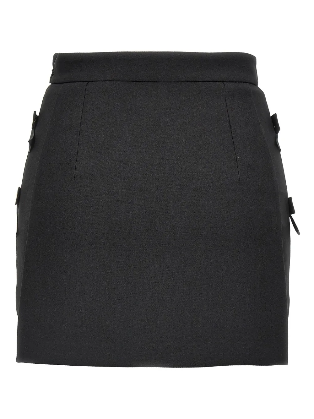 Elisabetta Franchi bow-detailing mini skirt - Zwart