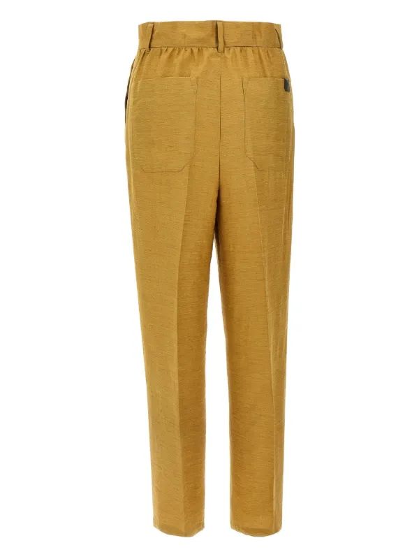 Max Mara Efedra テーラードパンツ | ゴールドトーン | FARFETCH JP