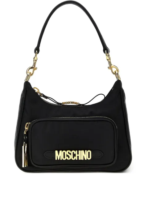 Moschino logo plaque shoulder bag