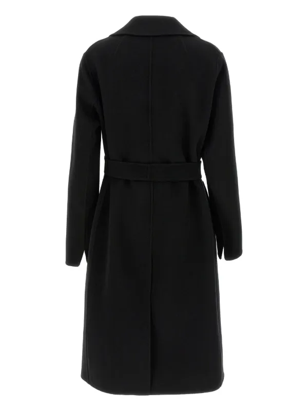 【送料&関税込】'S Max Mara pauline Coat Wool wrap coat, black | 