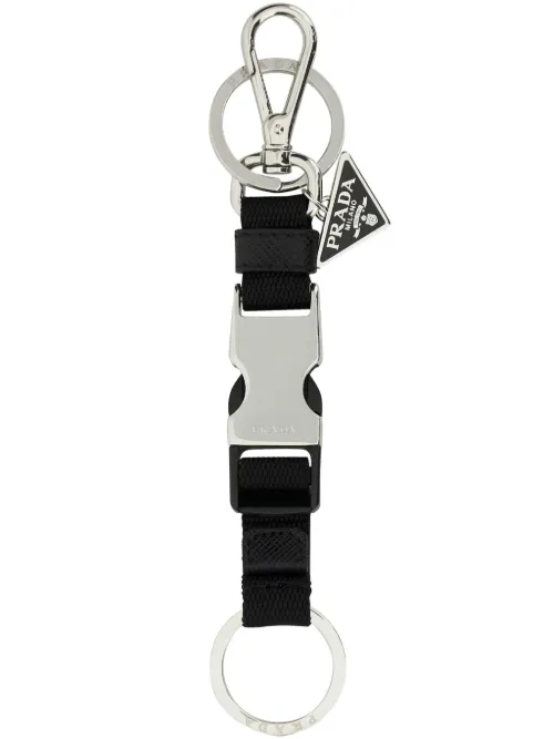 Porte-clés à logo gravé - Prada - Modalova
