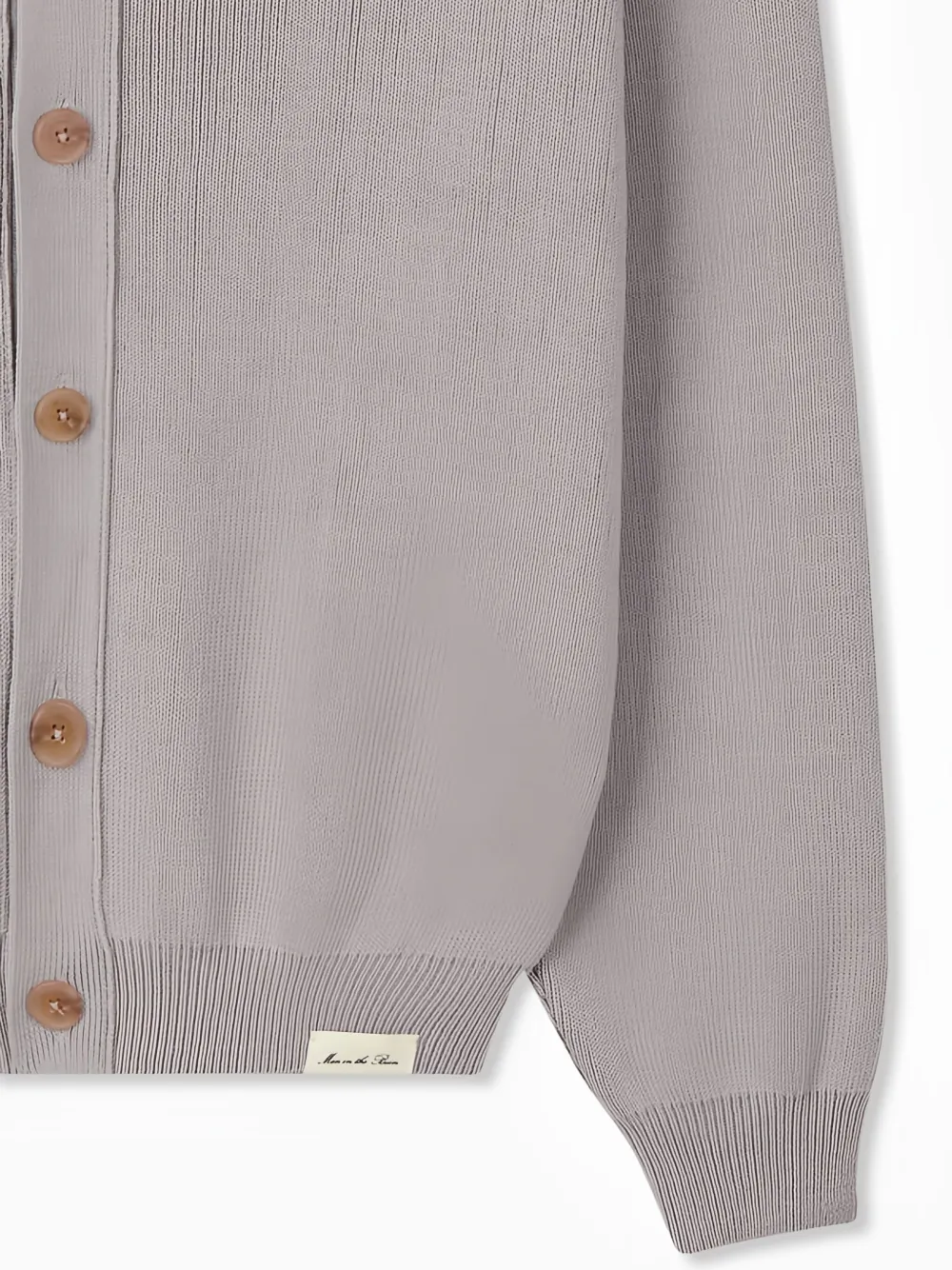 Man On The Boon. Drop-shoulder V-neck Cardigan In Grey