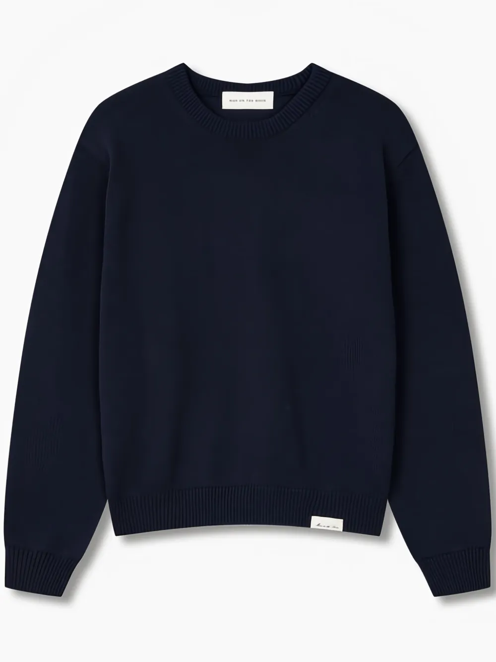 Man On The Boon. Logo-patch Jumper In Blue