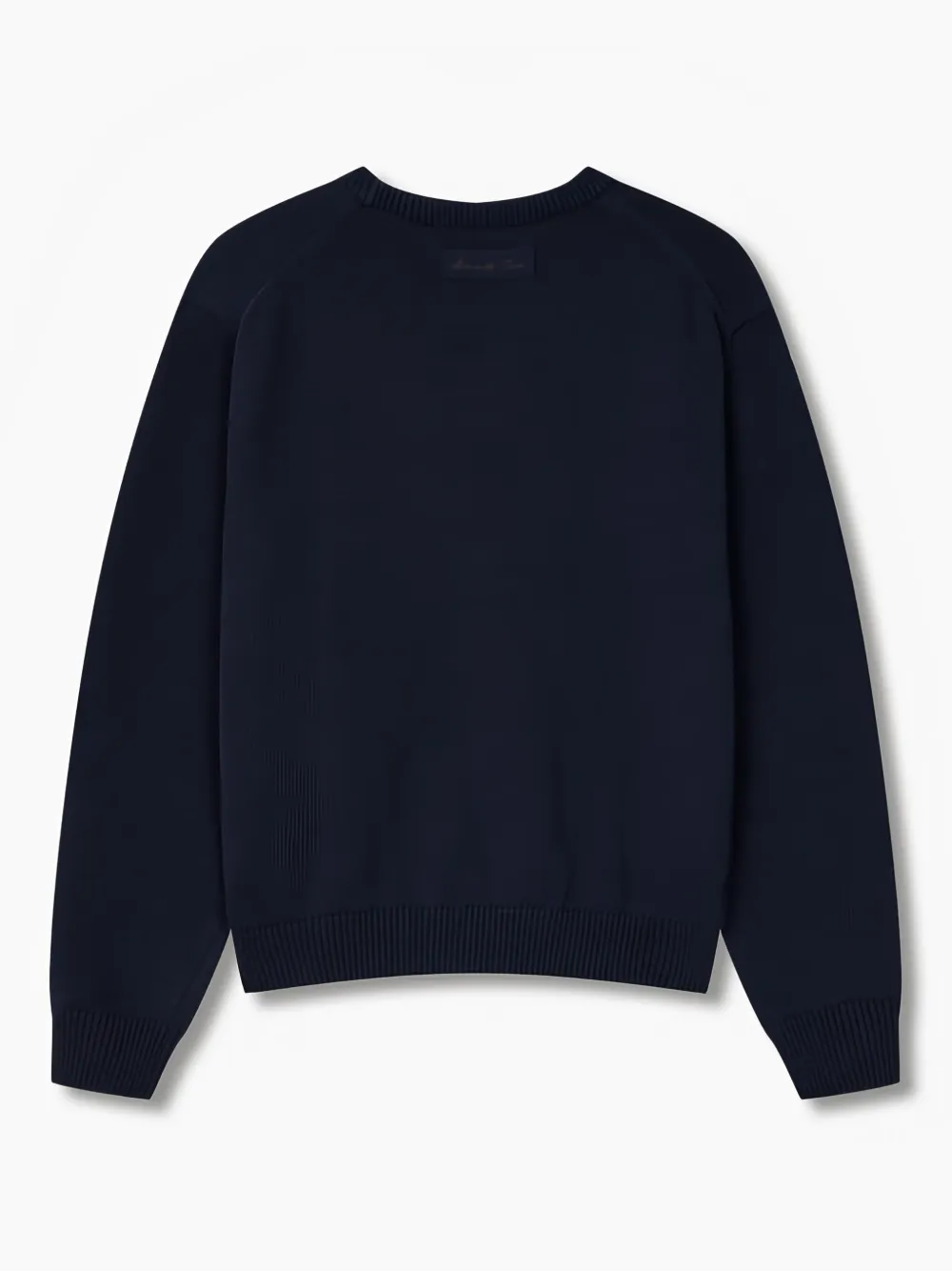 Man On The Boon. logo-patch jumper - Blauw