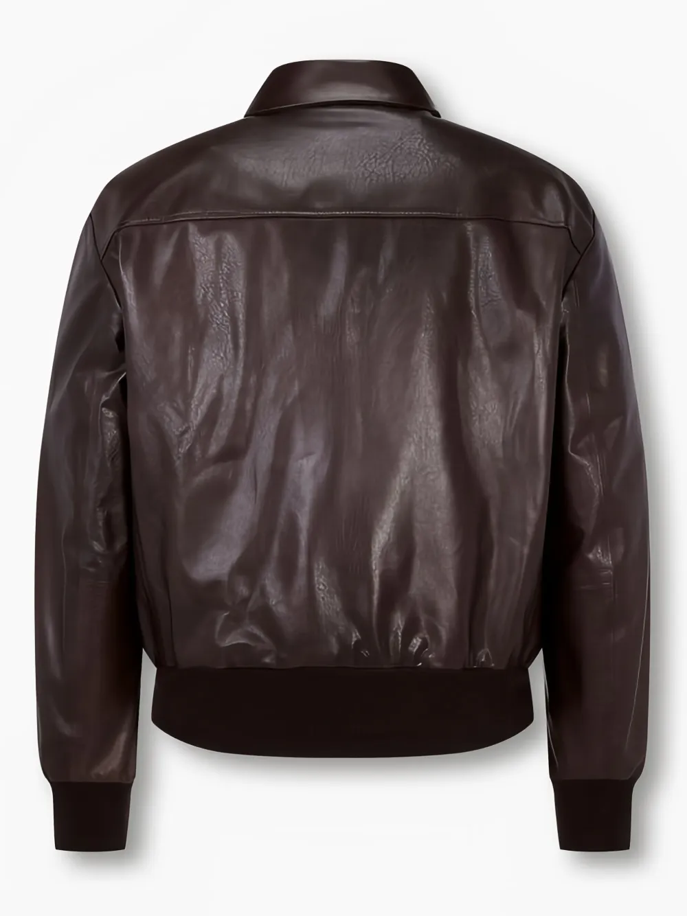 Man On The Boon. zip-up leather jacket - Bruin