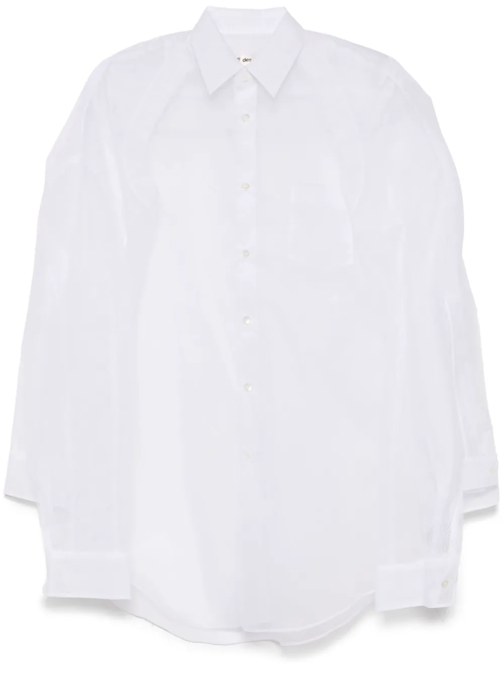 Comme Des Garçons Blouse met lange mouwen Wit