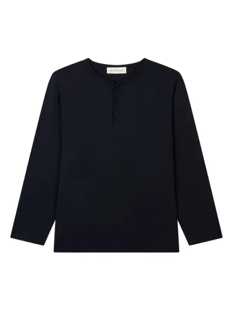 Man On The Boon. Henley-neck shirt
