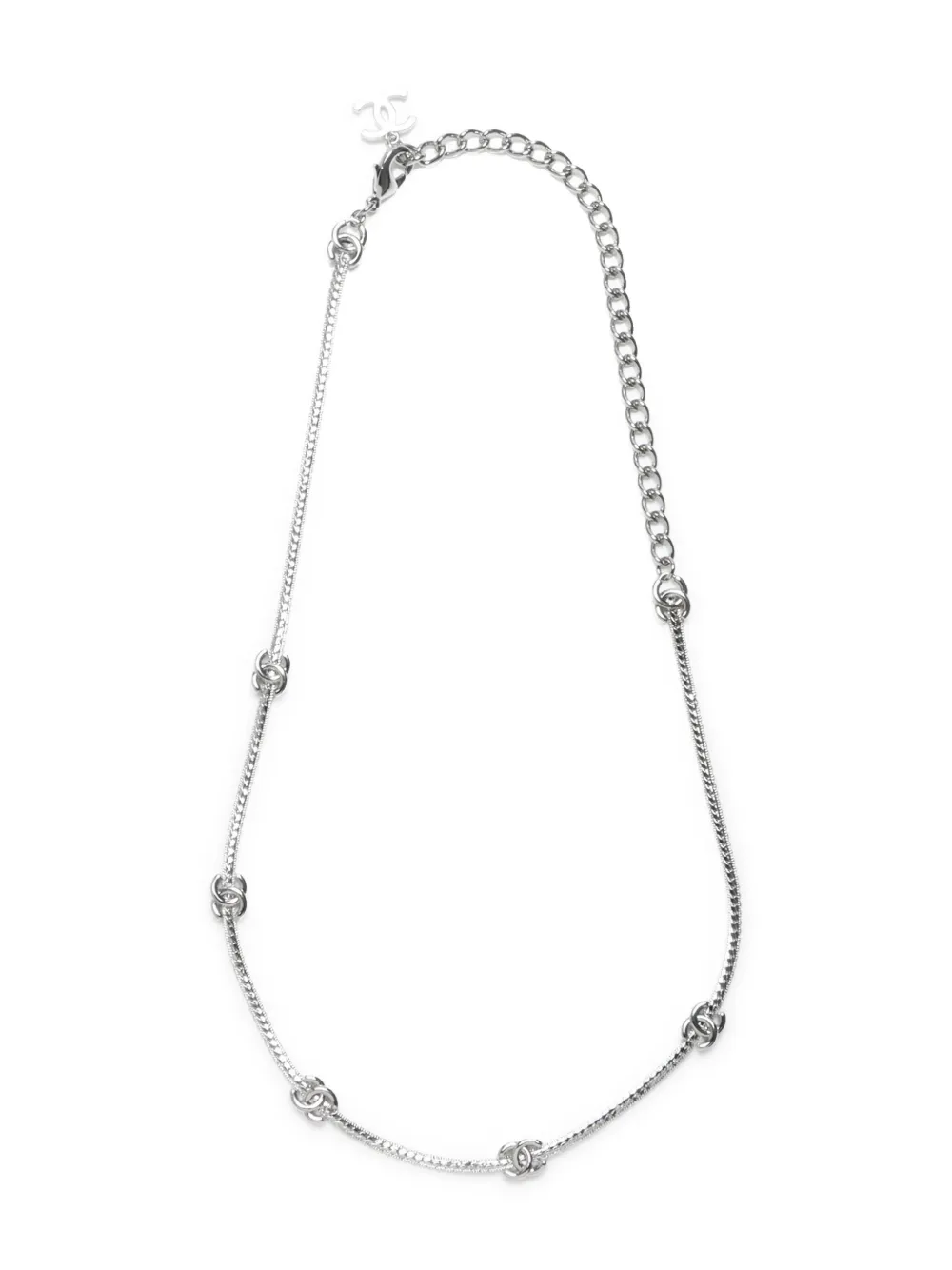 CHANEL Pre-Owned 2024 CC necklace | Silver | Image 1