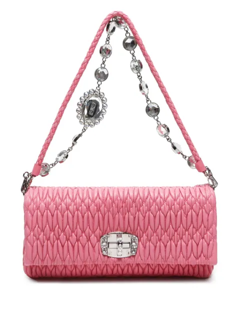 Miu Miu Pre-Owned 2010-2020s matelassé leather shoulder bag