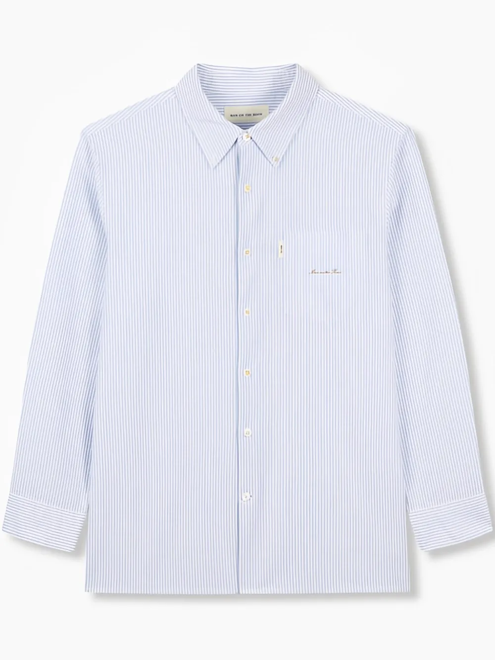 Man On The Boon. Striped Shirt In Blue