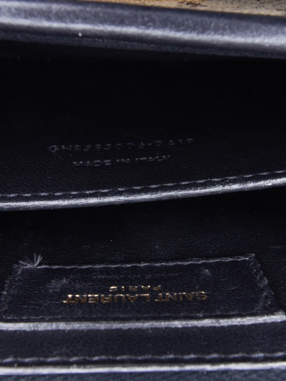 Pre-owned Saint Laurent 2019 Small Canvas Monogram All Over Crossbody Bag In Brown
