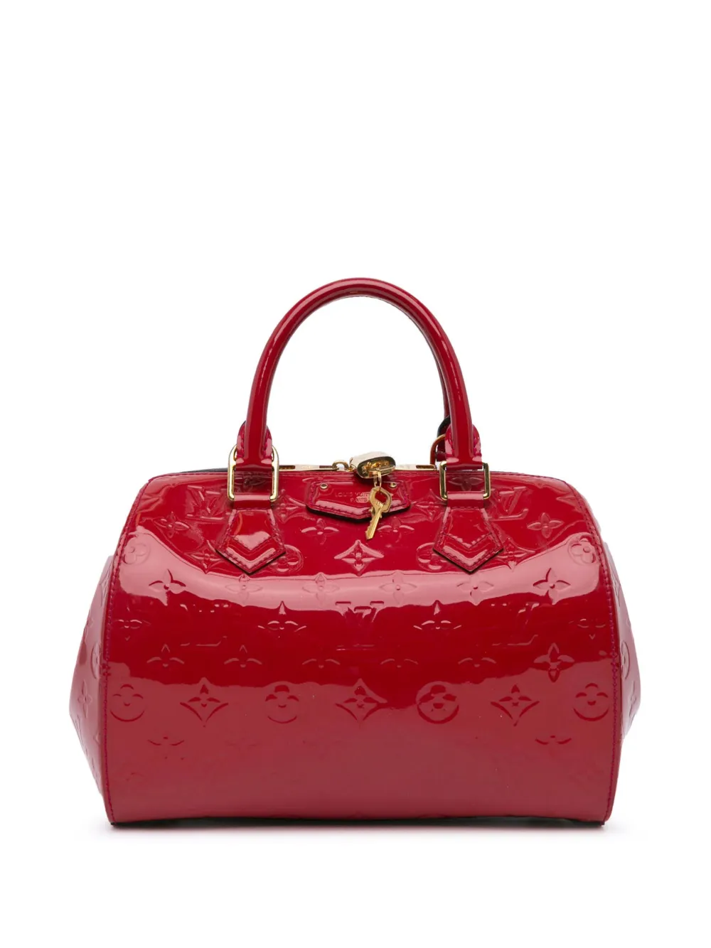 Louis Vuitton Pre-Owned 2013 モノグラム ヴェルニ モンタナ ハンドバッグ - レッド Louis Vuitton Pre-Owned 2013 モノグラム ヴェルニ モンタナ ハンドバッグ - レッド