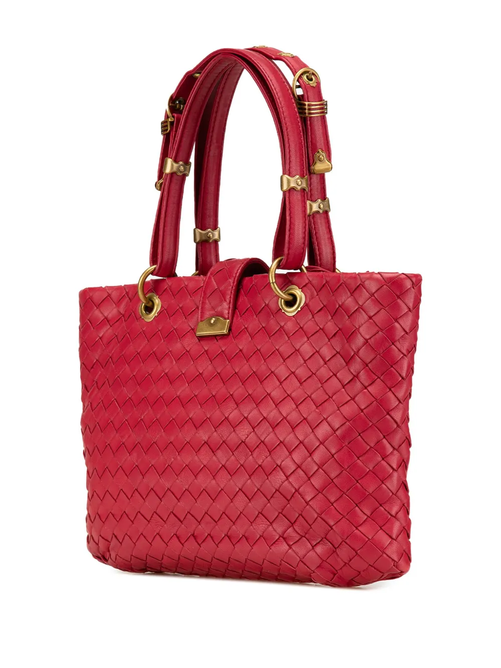 Bottega Veneta Pre-Owned 2007 Small Nappa Intrecciato Capri handbag - Rood