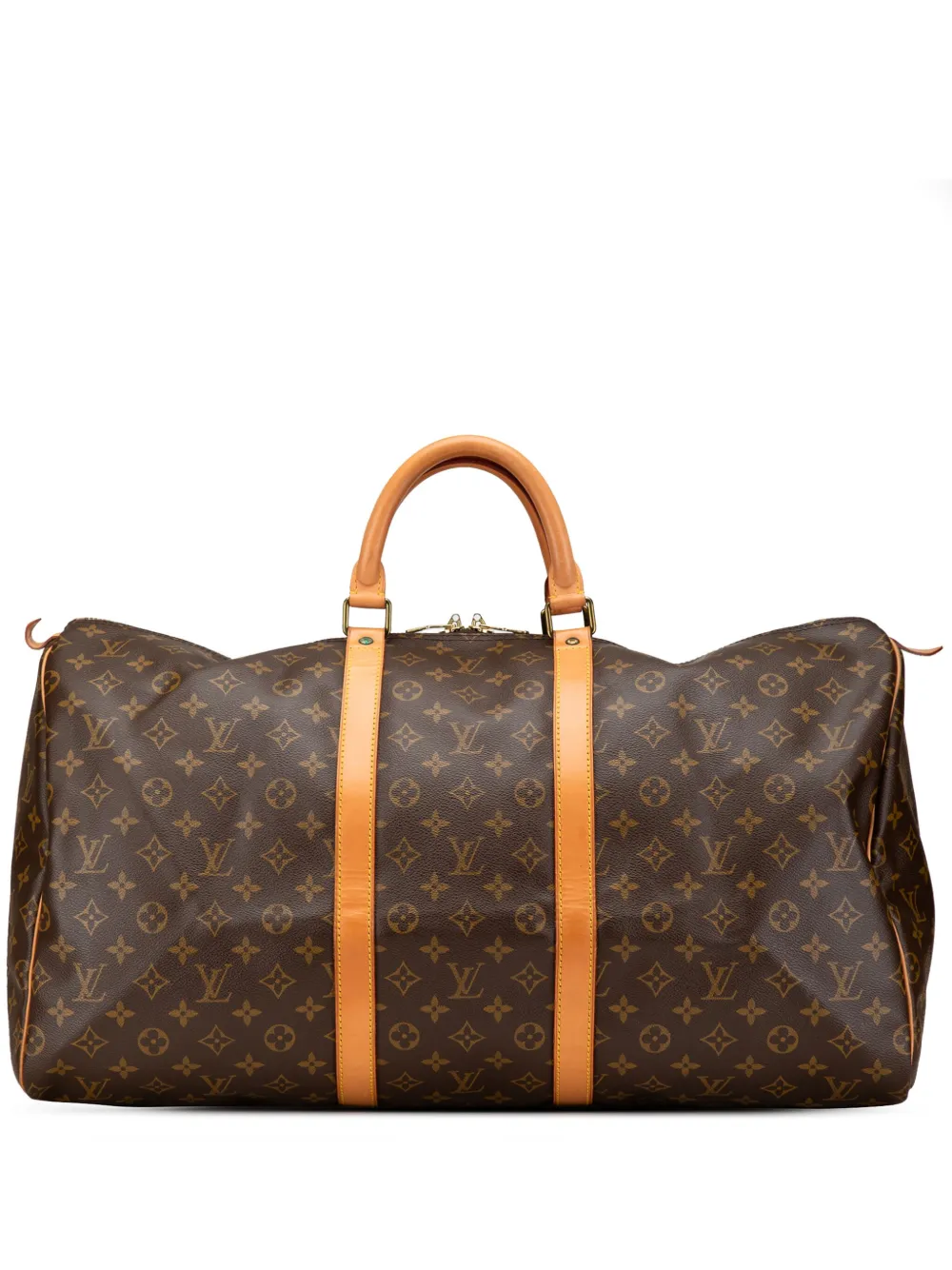 Louis Vuitton Pre-Owned 1991 モノグラム キーポル 55 ボストンバッグ - ブラウン Louis Vuitton Pre-Owned 1991 モノグラム キーポル 55 ボストンバッグ - ブラウン