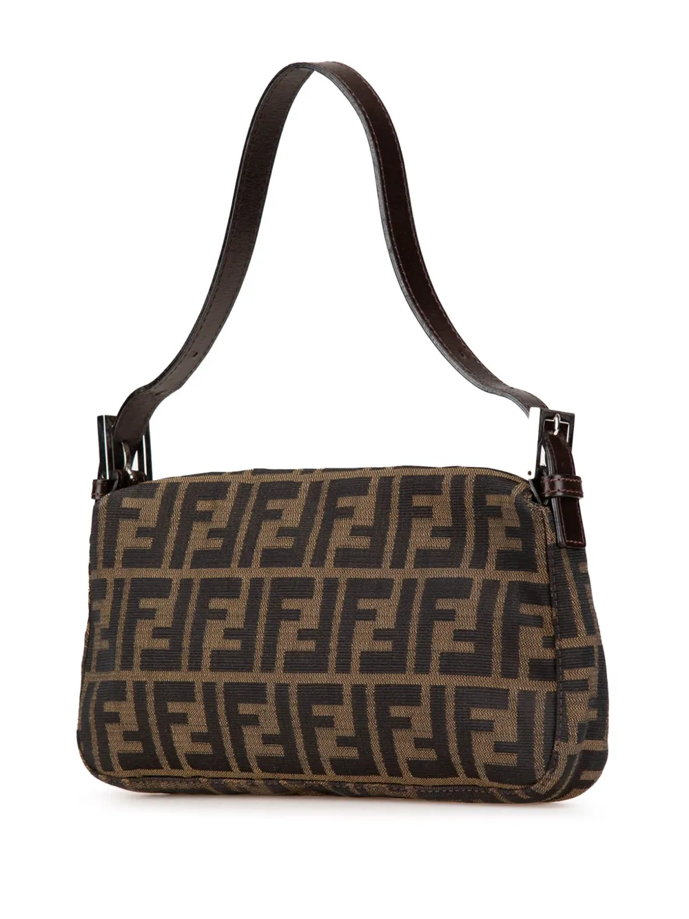 Fendi Pre-Owned 2000-2010 Zucca Canvas Baguette shoulder bag - Bruin