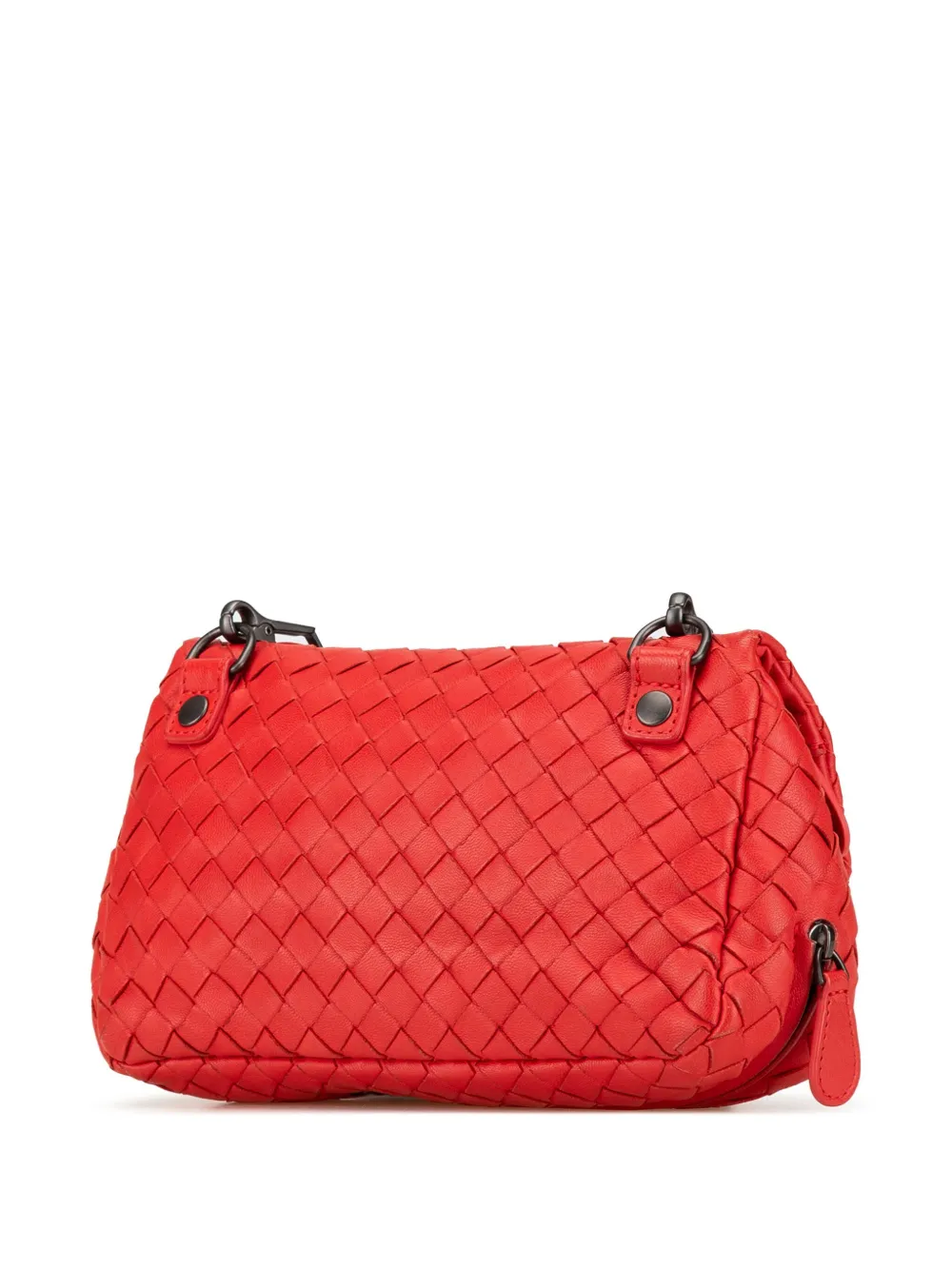 Bottega Veneta Pre-Owned 2012-2024 Intrecciato Chain Flap crossbody bag - Rood