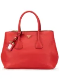 Prada Pre-Owned 2000-2013 Vitello Daino Double Zip Convertible Tote satchel - Red