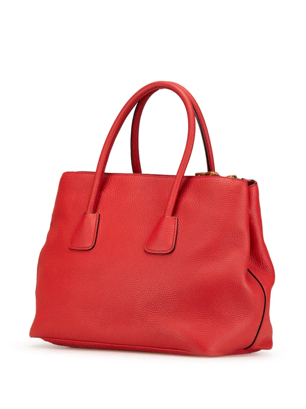 Prada Pre-Owned 2000-2013 Vitello Daino Double Zip Convertible Tote satchel - Rood
