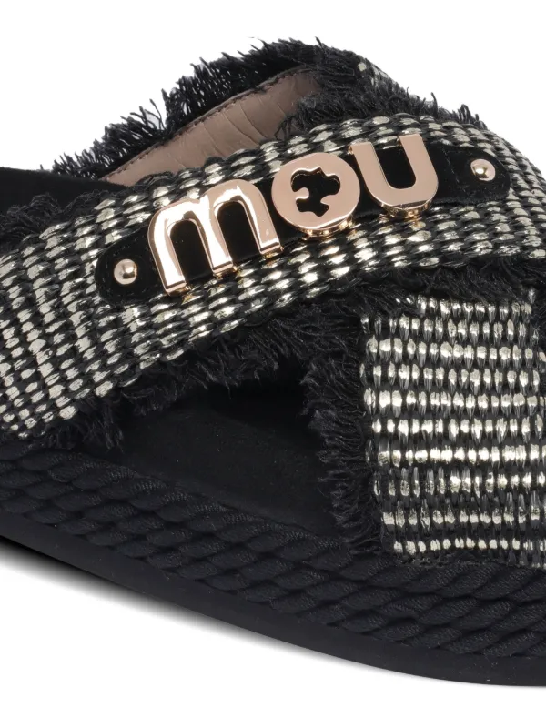 サンダル・ミュール Mou Mou プラットフォーム サンダル | ブラック | FARFETCH JP