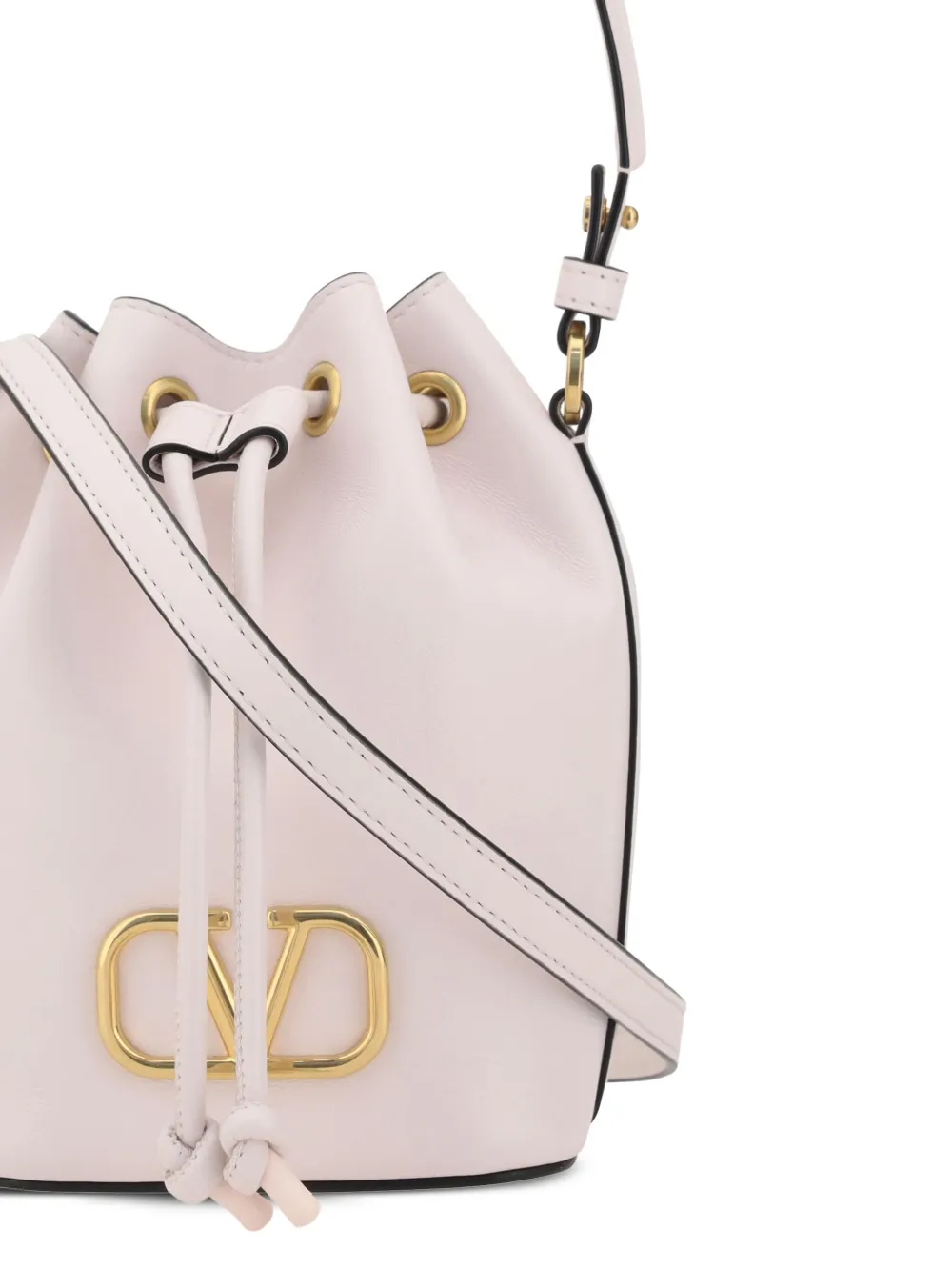 Valentino Garavani Leren bucket-tas Wit