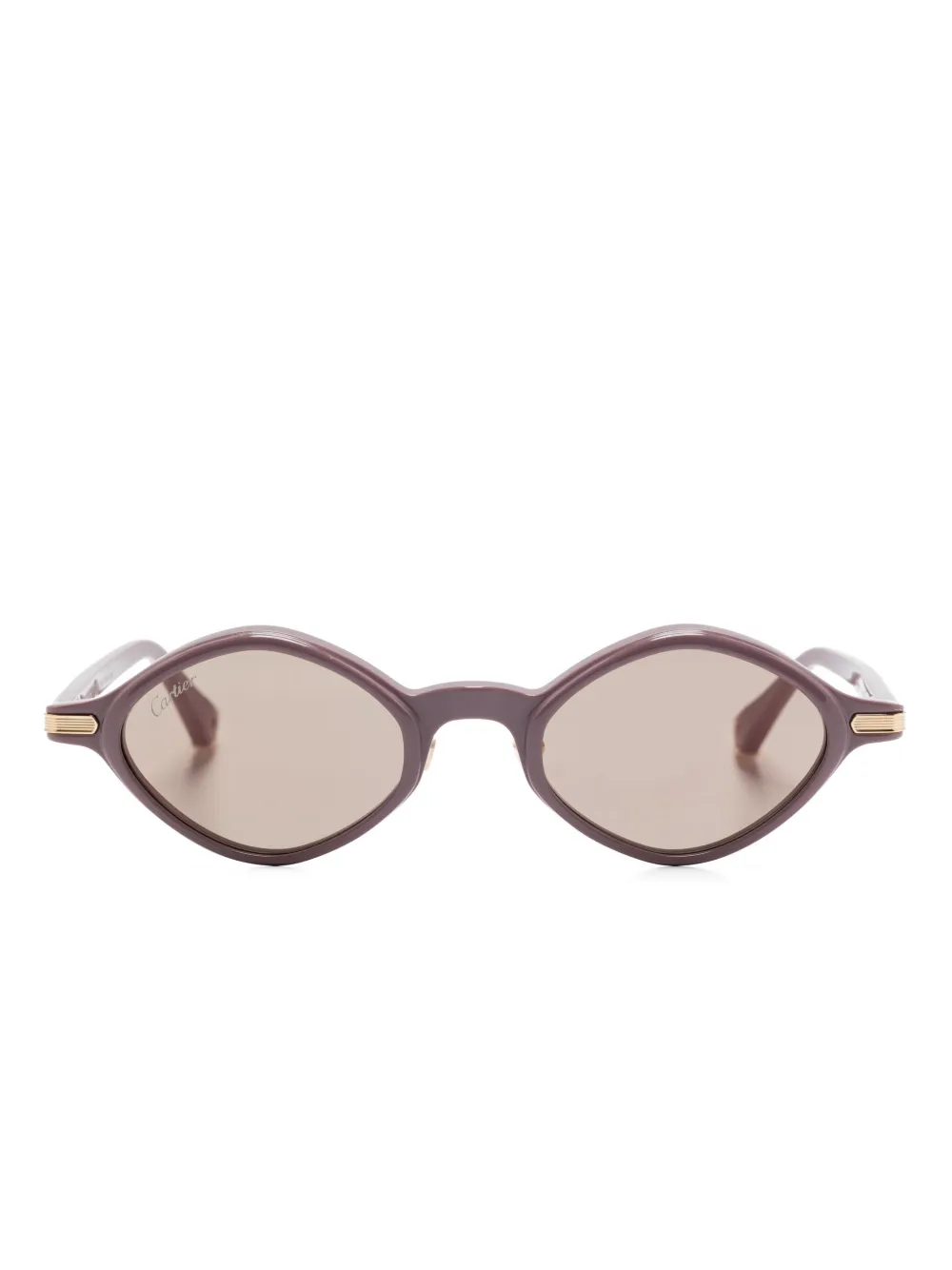 Cartier Eyewear Zonnebril met ovalen montuur Roze
