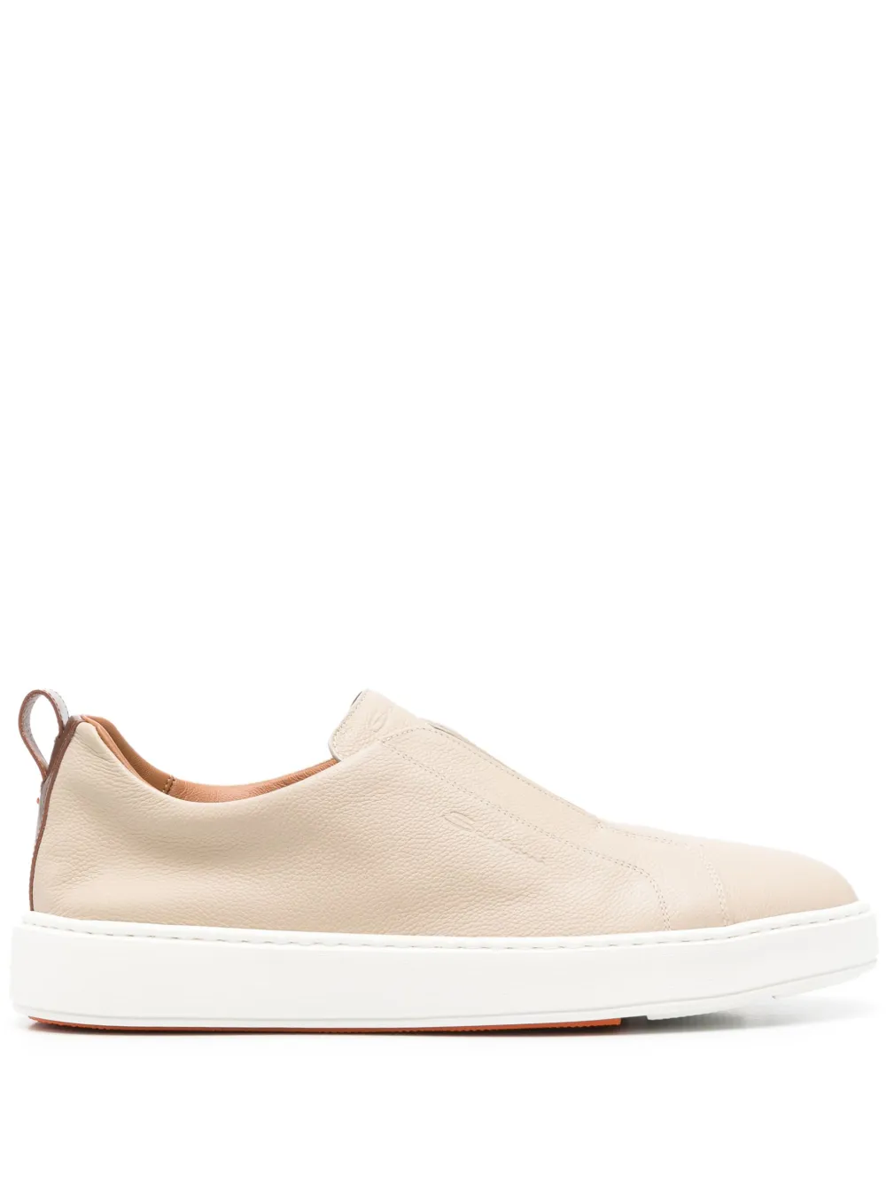 leather slip-on sneakers