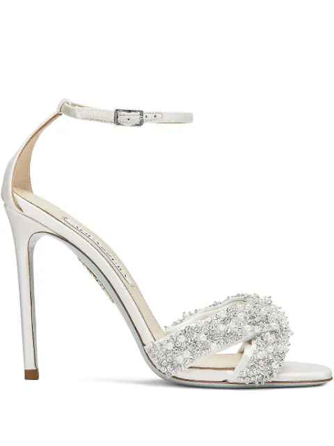Aquazzura 105mm Melodie crystal-embellished sandals