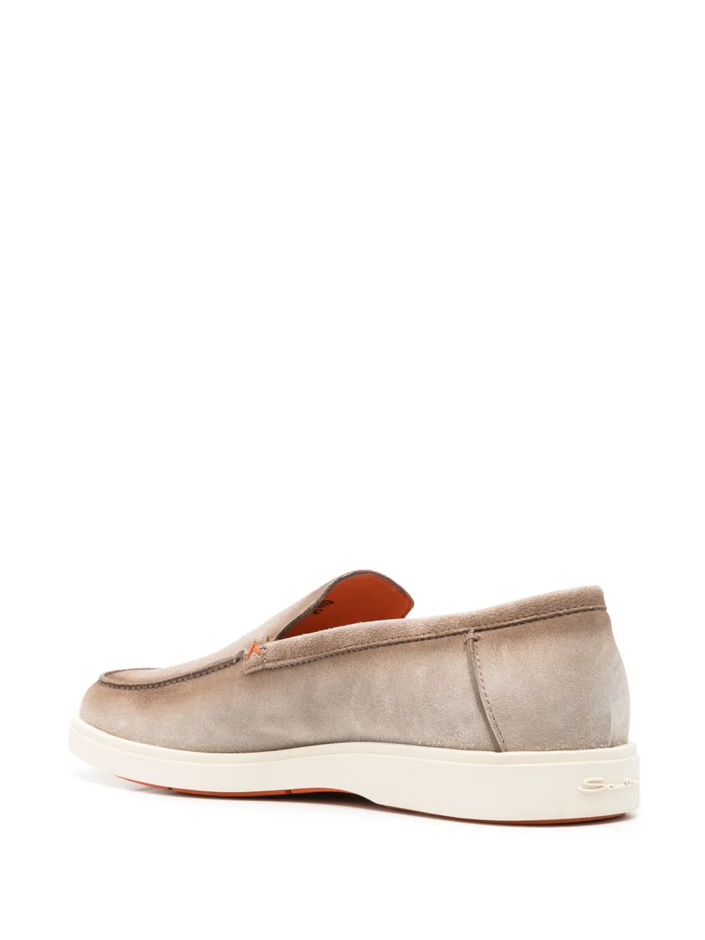 Santoni suede loafers Grey