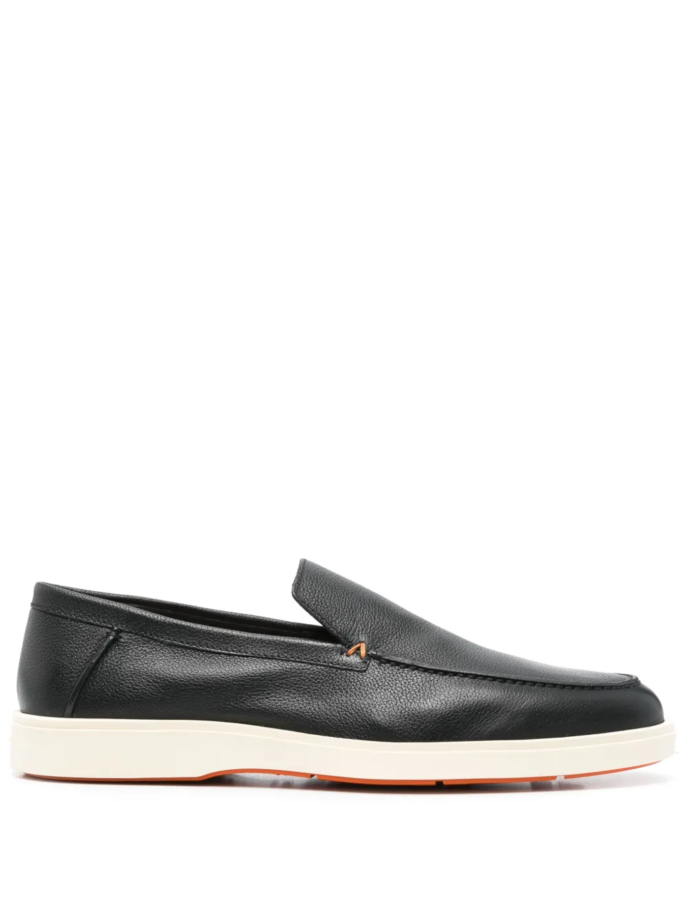 Santoni leather loafers Black