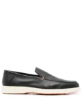Santoni leather loafers - Black