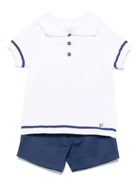 Paz Rodriguez set de shorts con detalle de rayas