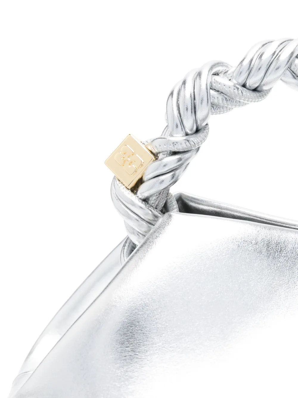 GANNI Bou mini-handtas Zilver