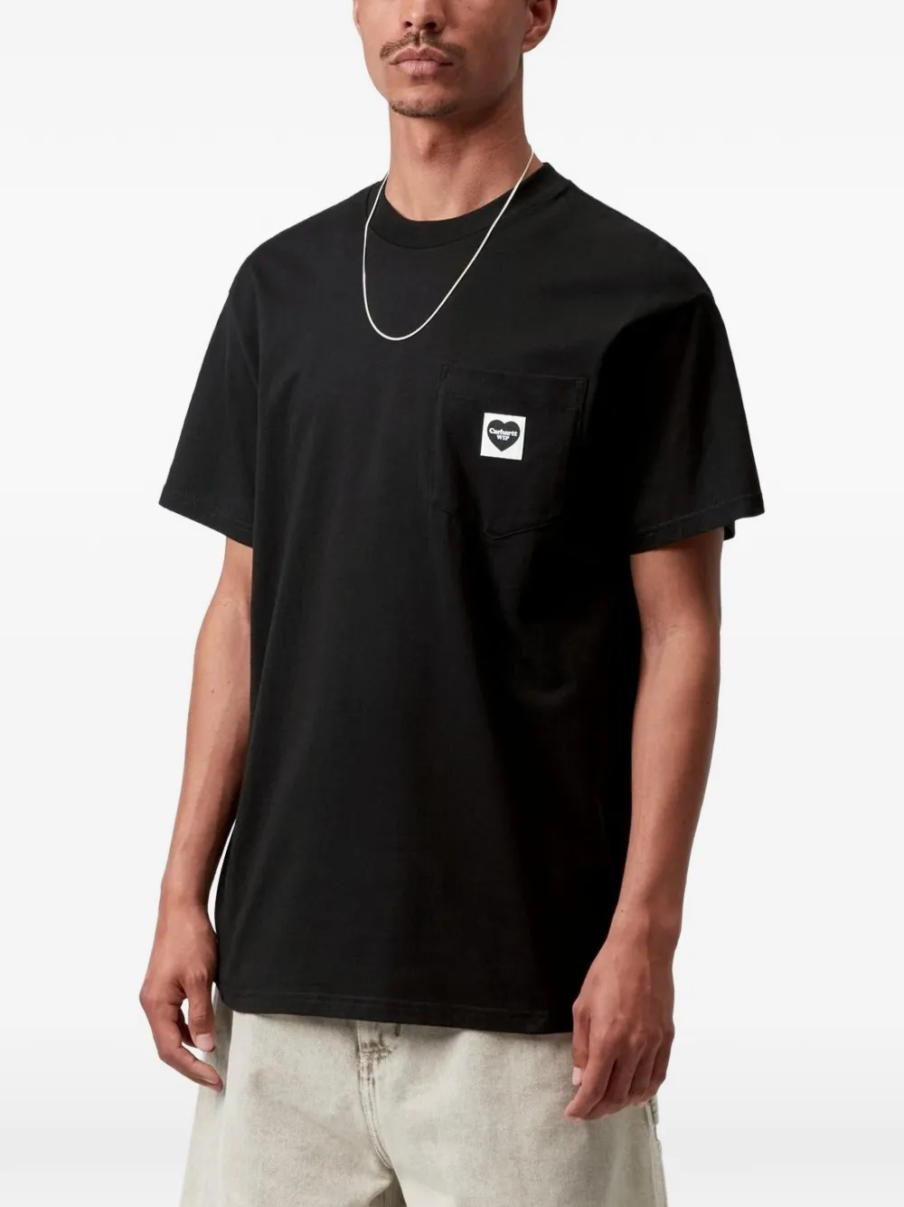 Carhartt WIP Pocket Heart T-shirt Zwart