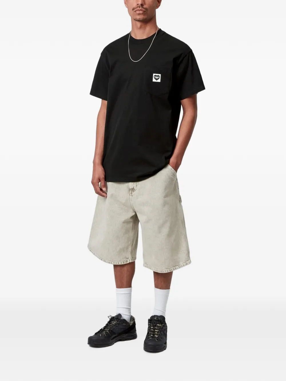 Carhartt WIP Pocket Heart T-shirt Zwart