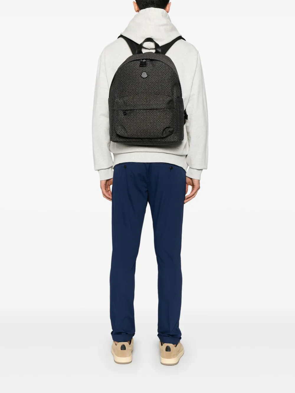 Moncler monogram-print backpack | Image 2