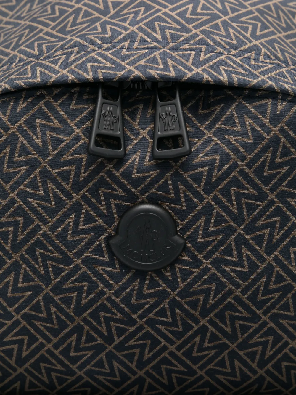 Moncler Rugzak met monogramprint Blauw