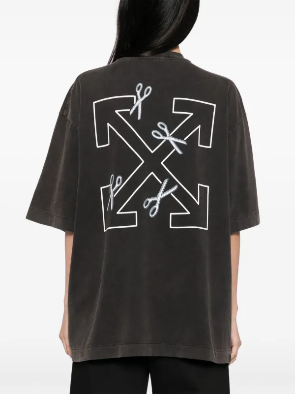 Off-White scissor-arrow T-shirt | Black | FARFETCH CA