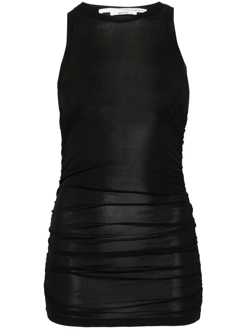 ruched-detailed tank top