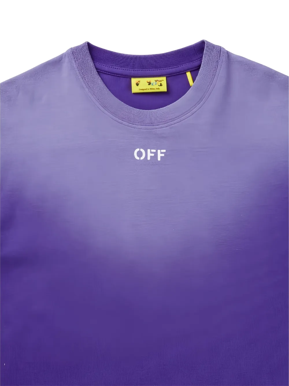 Off-White Kids T-shirt met ombré-effect Paars