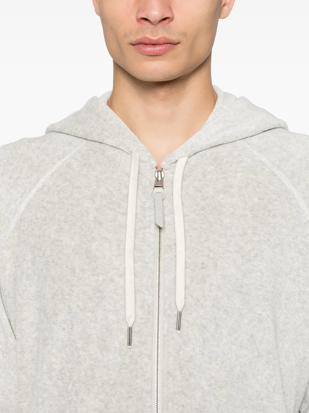 Tom Ford Garment-dyed Cotton-jersey Sweatshirt In Grey