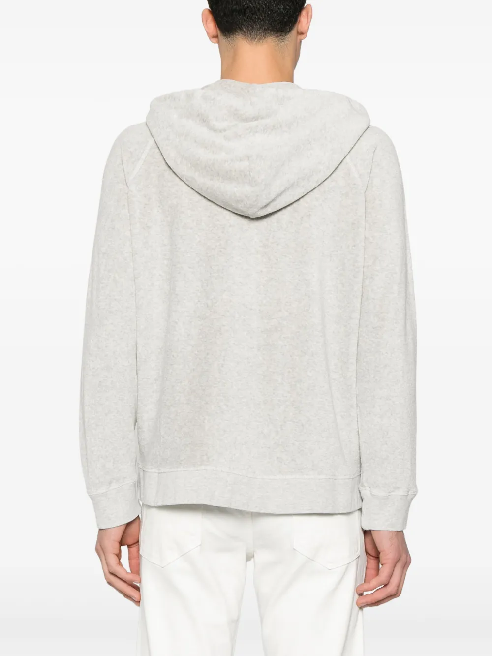 Tom Ford Garment-dyed Cotton-jersey Sweatshirt In Grey