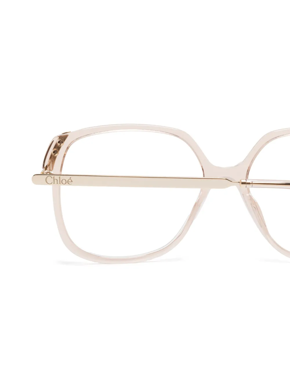 Chloé Eyewear Bril met oversized montuur Goud