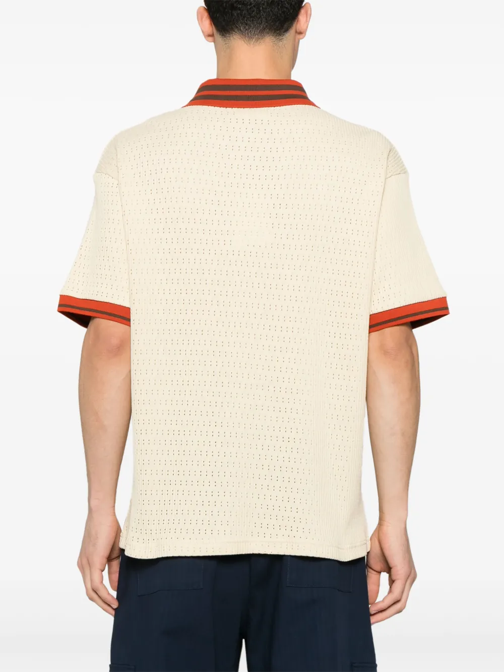 Drôle De Monsieur Le Ajouré T-shirt Beige