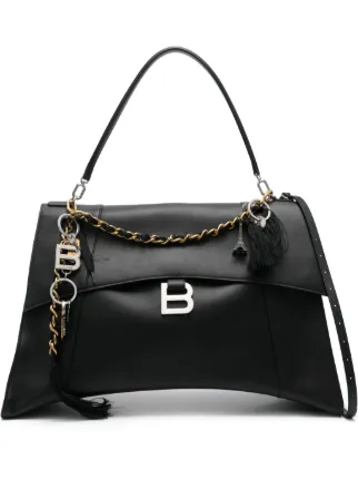 Balenciaga アワーグラス ソフト ハンドバッグ | ブラック | FARFETCH JP