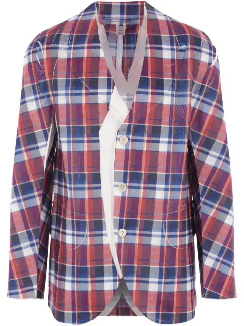 Comme Des Garçons Shirt checked blazer