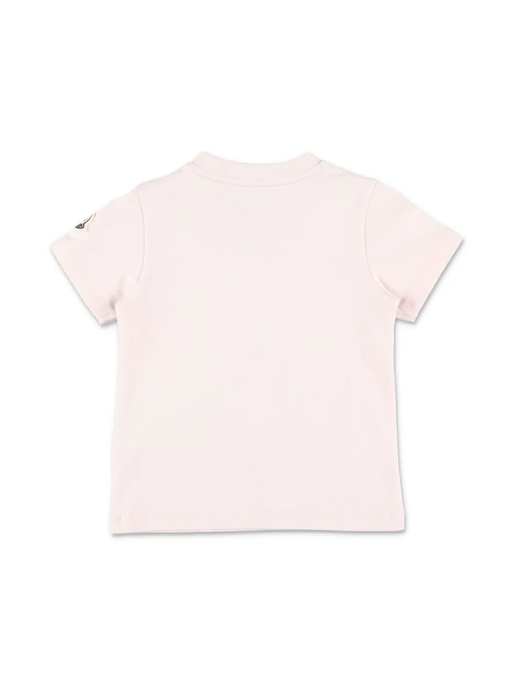 Moncler Enfant logo-print T-shirt - Roze