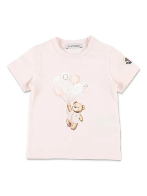 Moncler Enfant تيشيرت بطبعة شعار الماركة