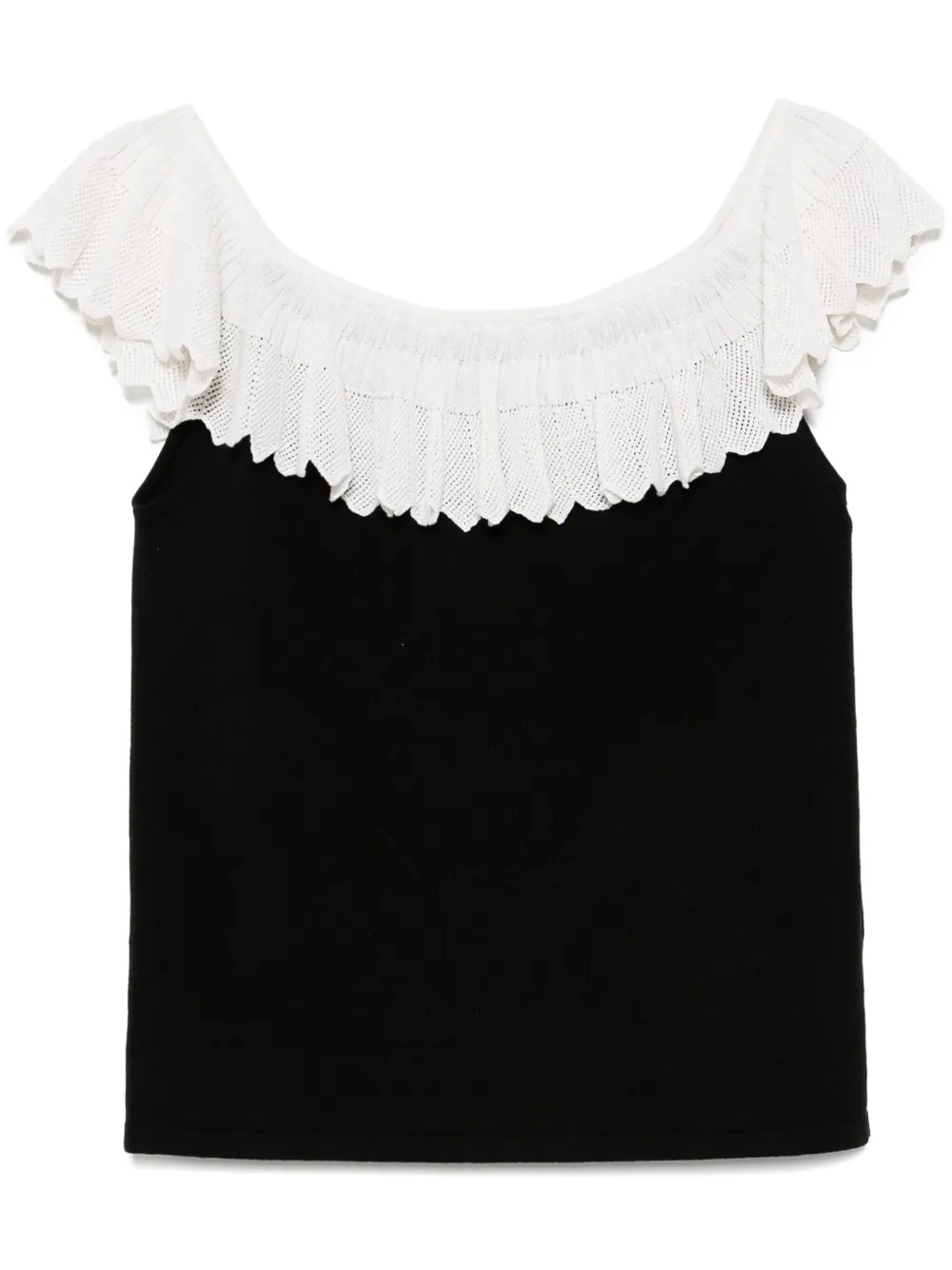 agnès b.  top de encaje Chantilly | negro | Image 1