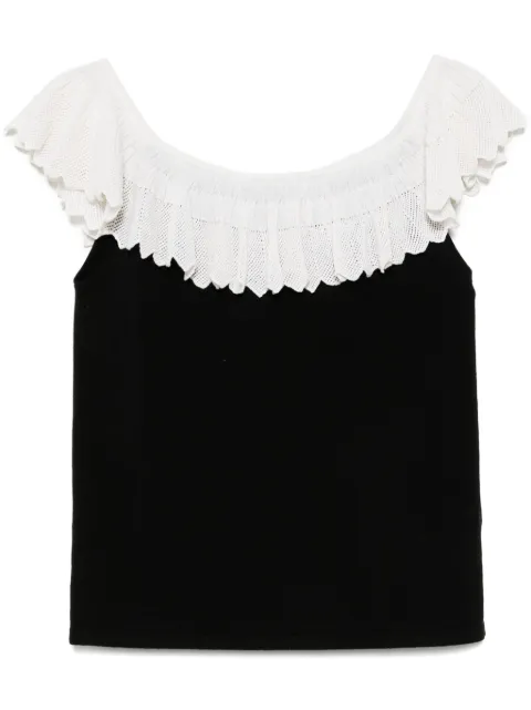 agnès b.  Chantilly-lace top