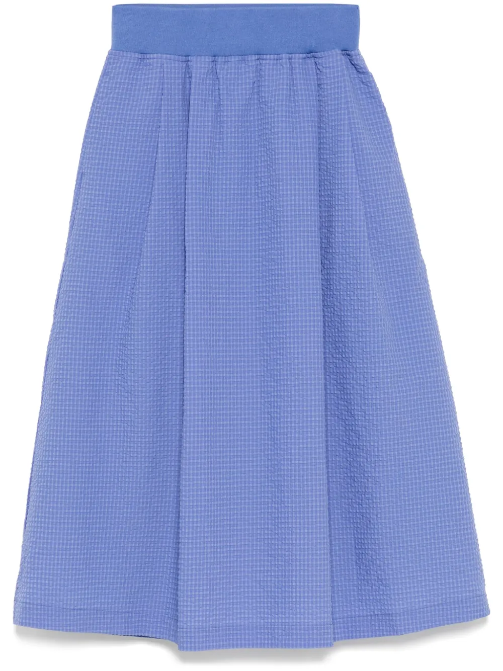 midi seersucker skirt